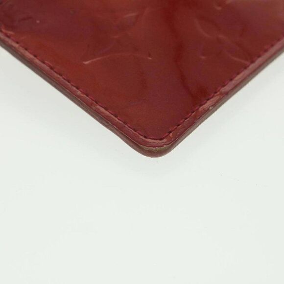 LOUIS VUITTON Monogram Vernis Pochette cree Coin Purse Red - Picture 15 of 15